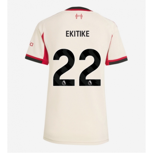 Billige Fotballdrakt Liverpool Hugo Ekitike #22 Replika Bortedrakt Dame 2025-26 Kortermet Billige Fotballdrakt Liverpool Hugo Ekitike #22 Replika Bortedrakt Dame 2025-26 Kortermet